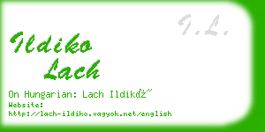 ildiko lach business card